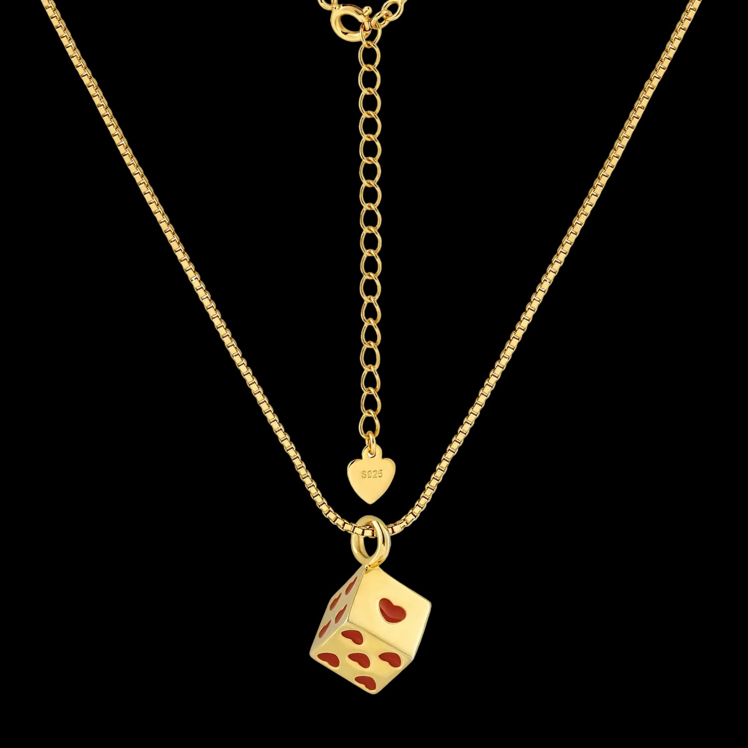 Love Cubic Dice Necklace