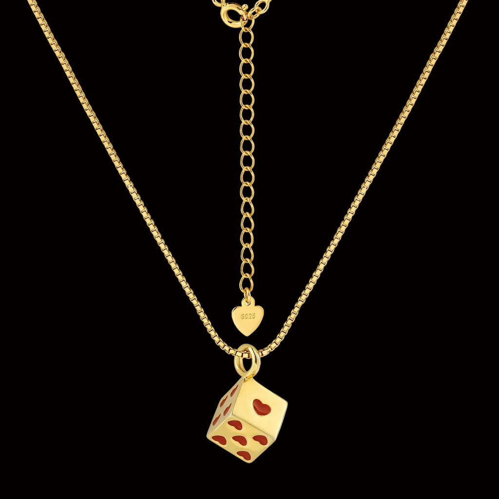 Love Cubic Dice Necklace