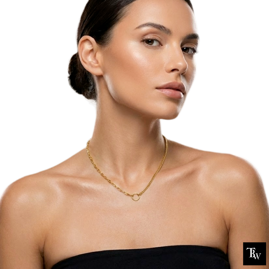 Splicing Hollow Necklace