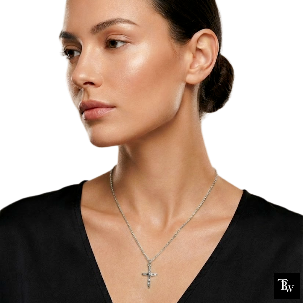 Irregular Cross Necklace