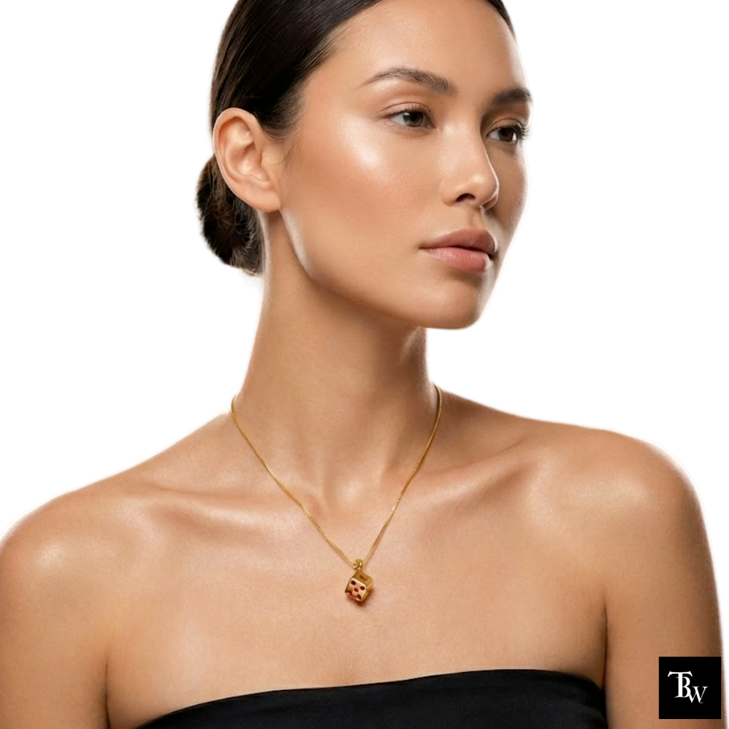 Love Cubic Dice Necklace