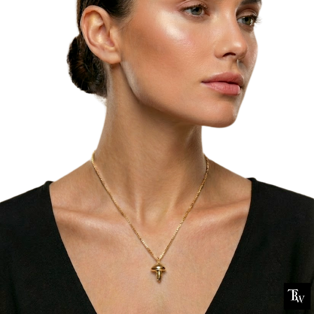 Mini Mushroom Necklace