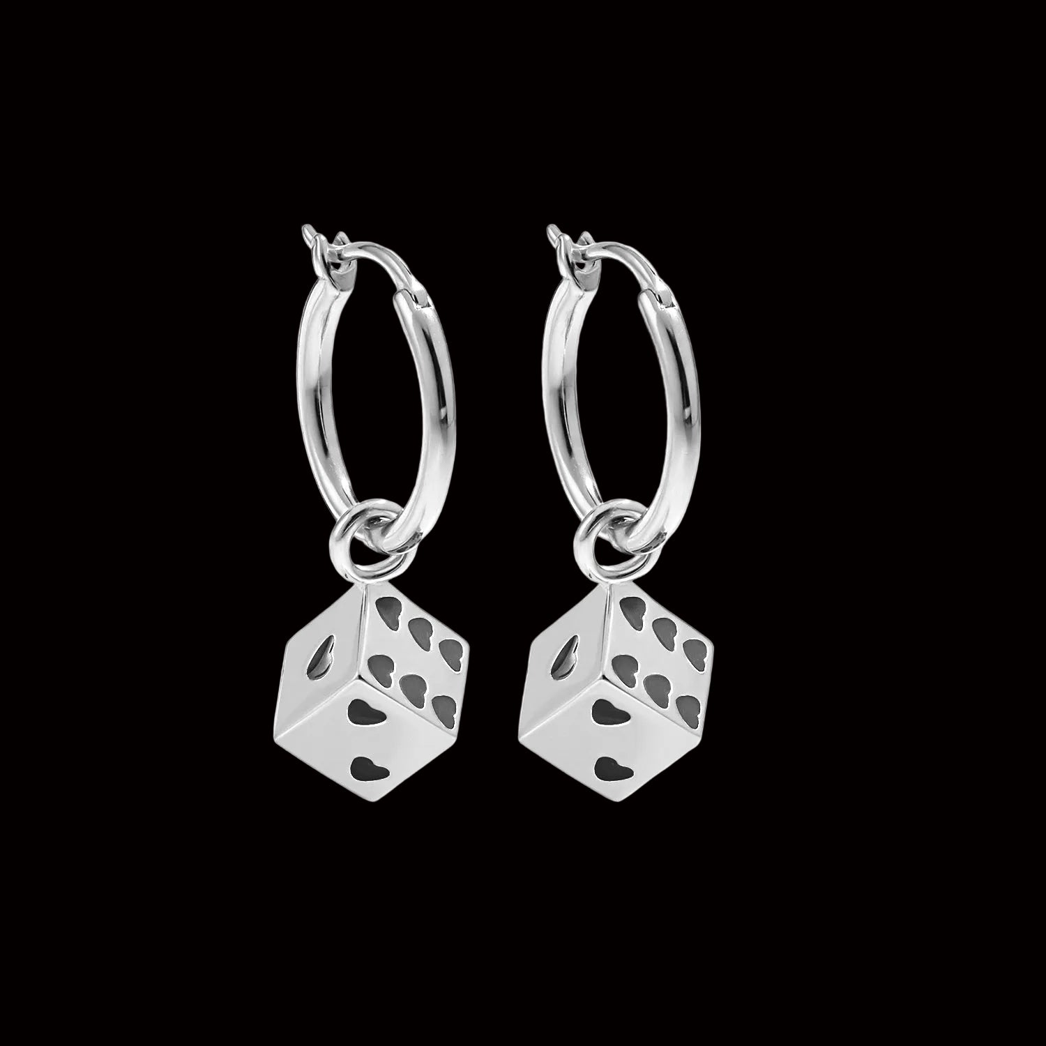 Cubic Hearts Earrings