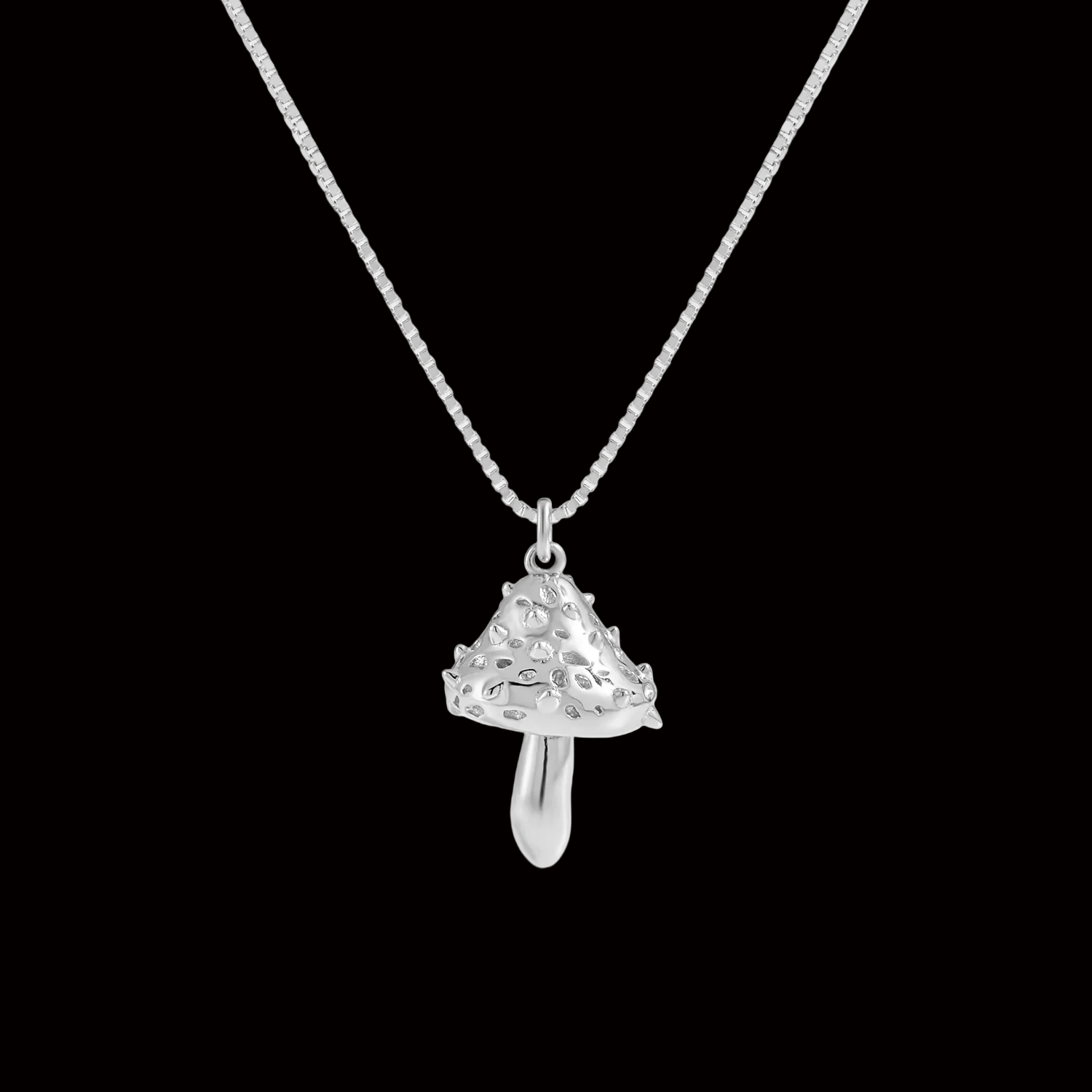 Rivet Mushroom Necklace