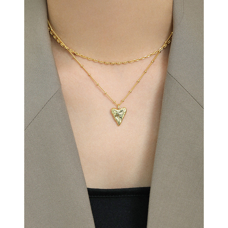 Irregular Love Heart Necklace