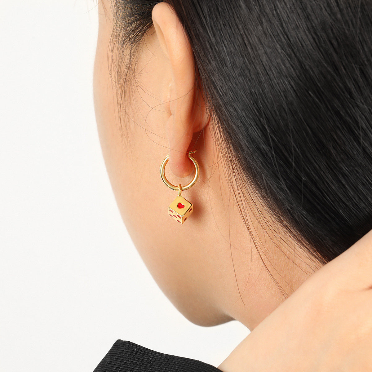 Cubic Hearts Earrings