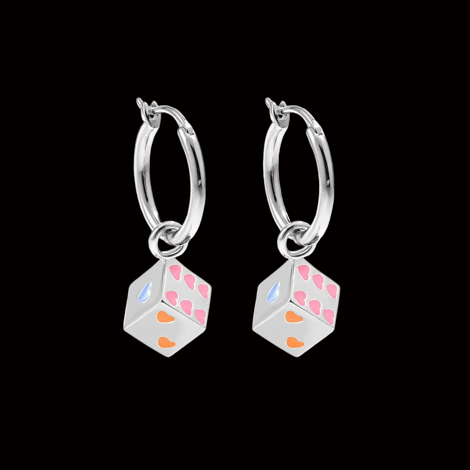 Cubic Hearts Earrings