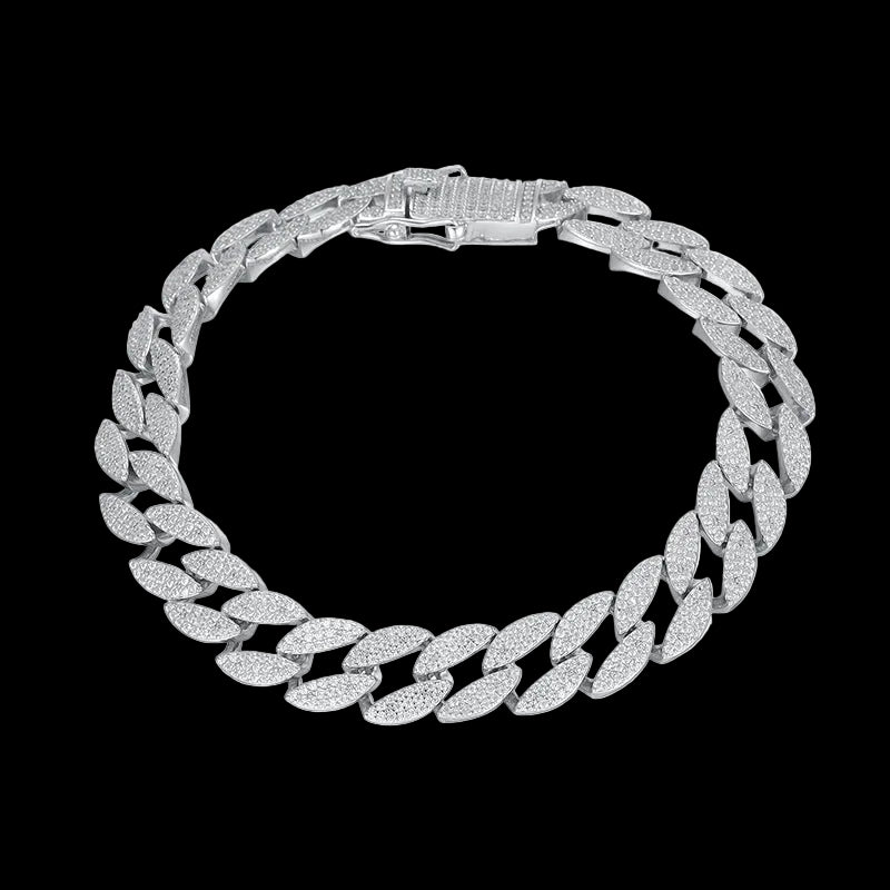 Hollow Curb LEAF Bracelet