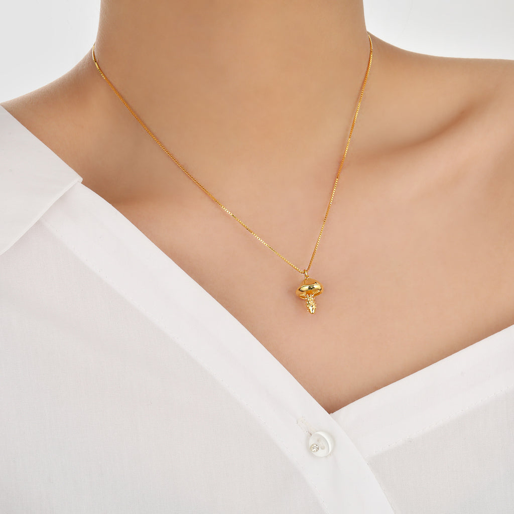 Mini Mushroom Necklace
