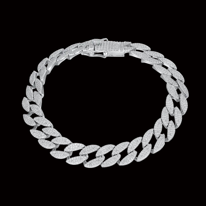 Hollow Curb LEAF Bracelet