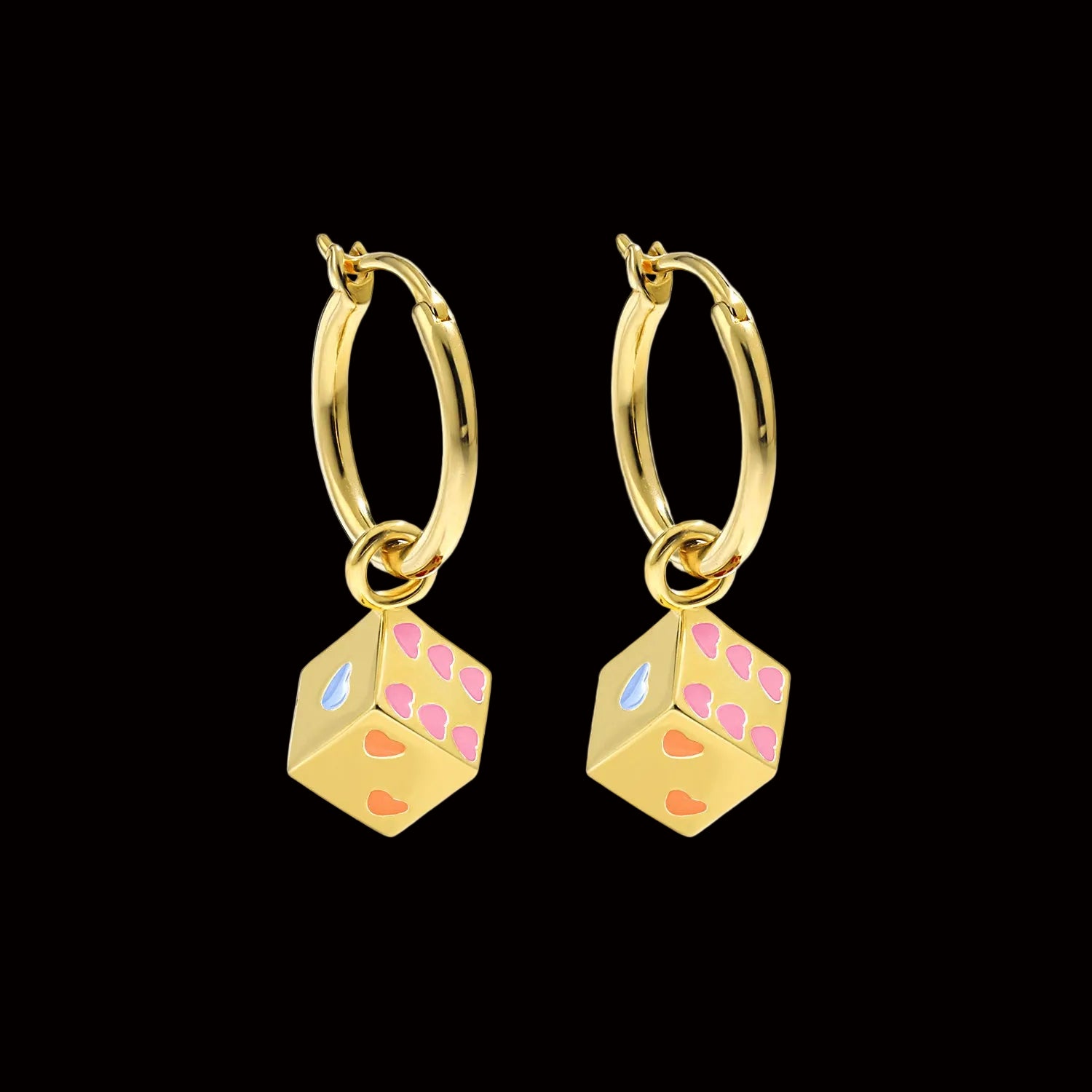 Cubic Hearts Earrings