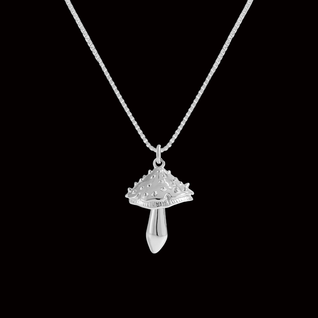 Double Layers Mushroom Necklace