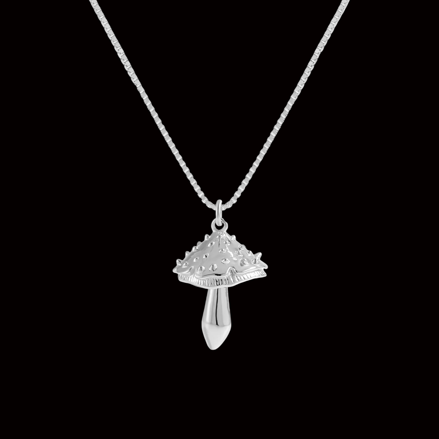 Double Layers Mushroom Necklace