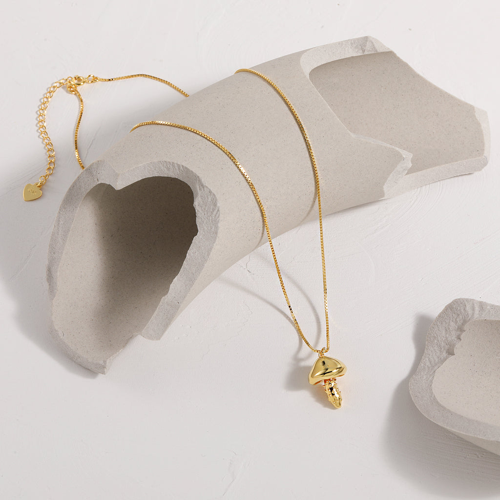 Mini Mushroom Necklace