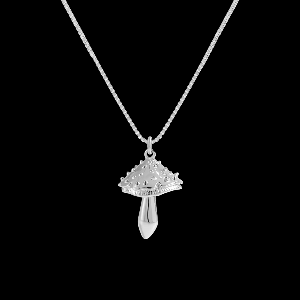 Double Layers Mushroom Necklace