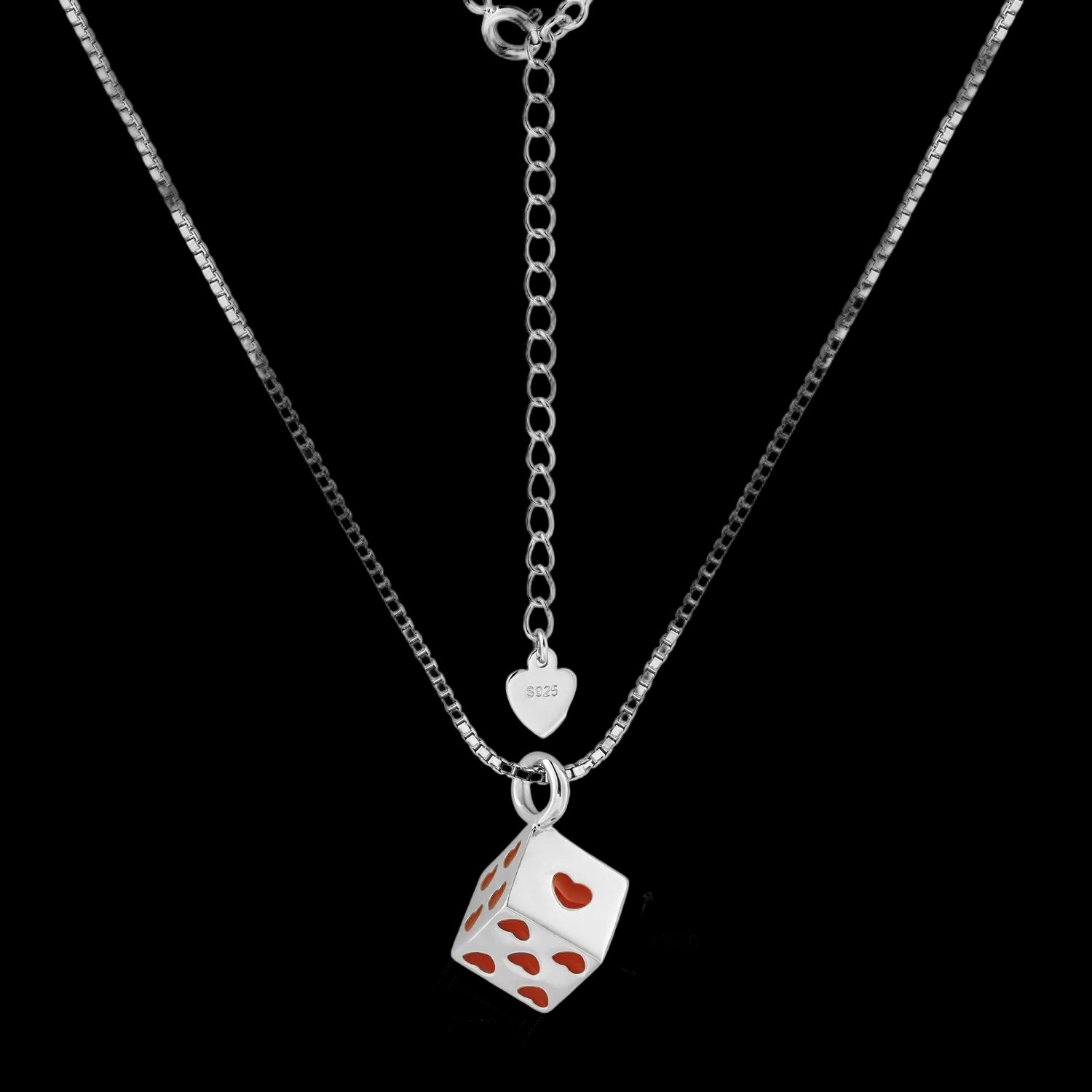 Love Cubic Dice Necklace